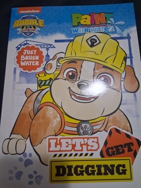 New Nickelodeon Rubble & Crew Paint-With-Water Activity Book